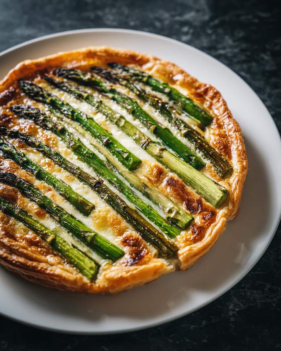 Puff Pastry Asparagus Tart - detail 2