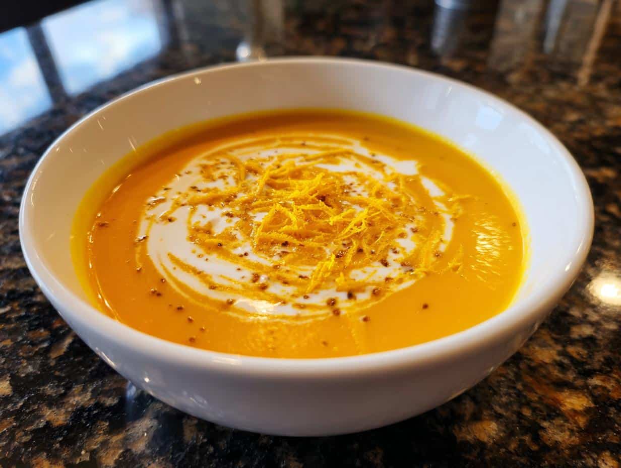 Roasted Carrot & Orange Soup - detail 1