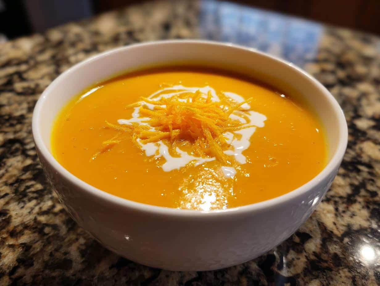 Roasted Carrot & Orange Soup - detail 2