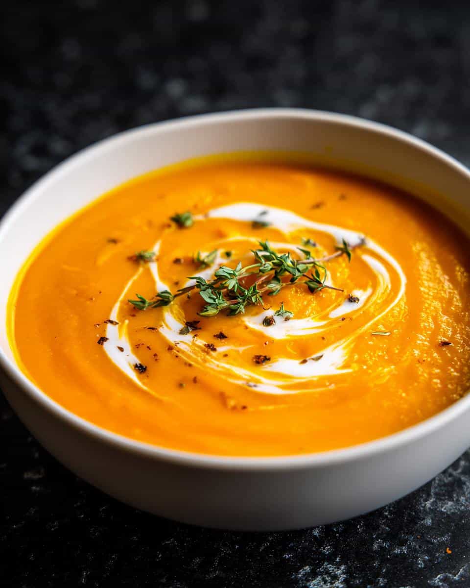 Roasted Carrot and Orange Soup - detail 1