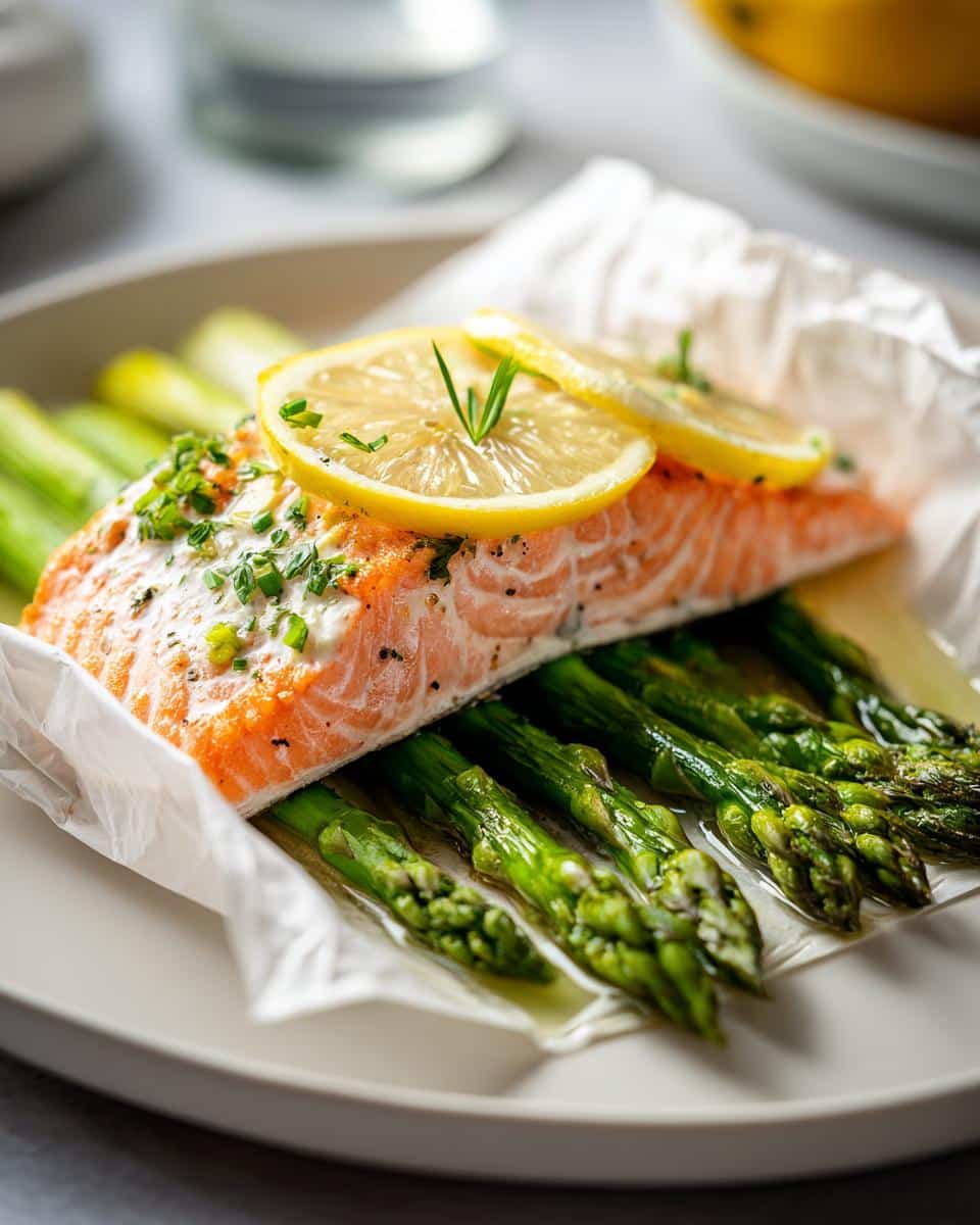Salmon en Papillote with Asparagus - detail 4
