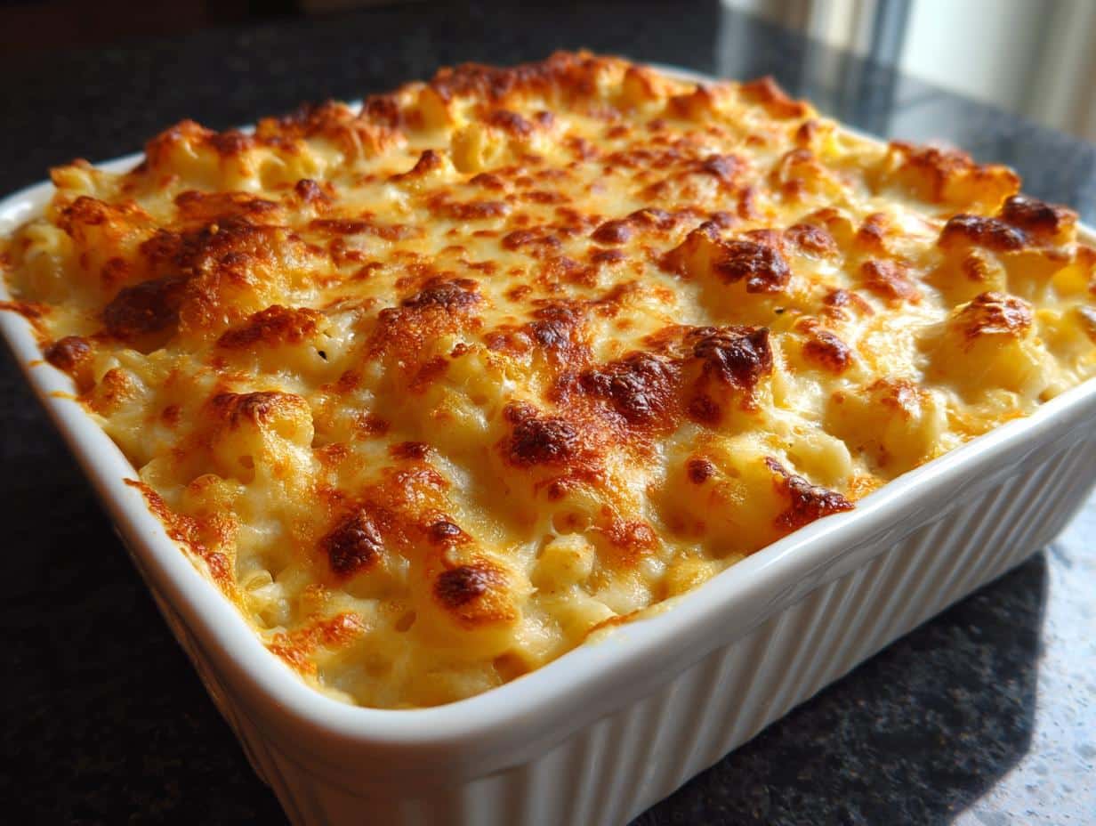 Southern baked mac and cheese - detail 2