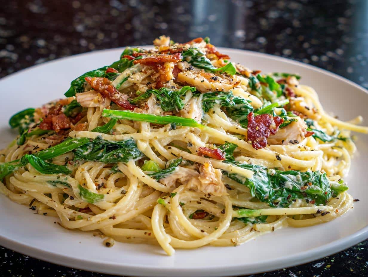 5-Star Spring Greens Carbonara: A Fresh & Creamy Delight