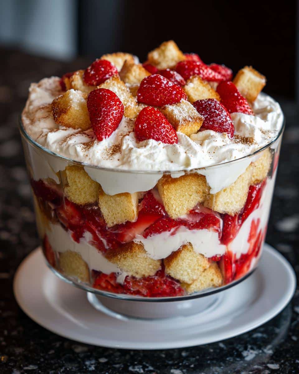 Strawberry shortcake trifle - detail 1