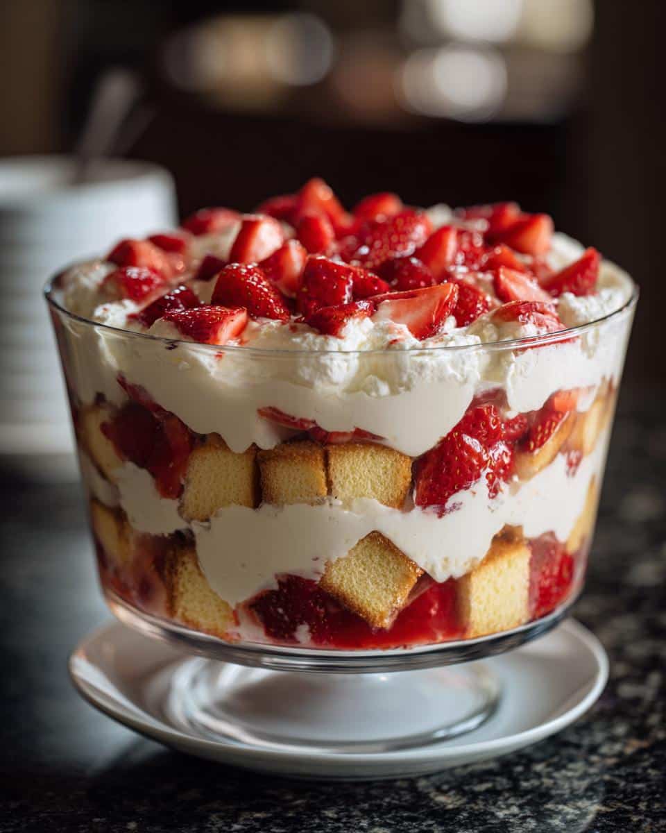 Strawberry shortcake trifle - detail 2