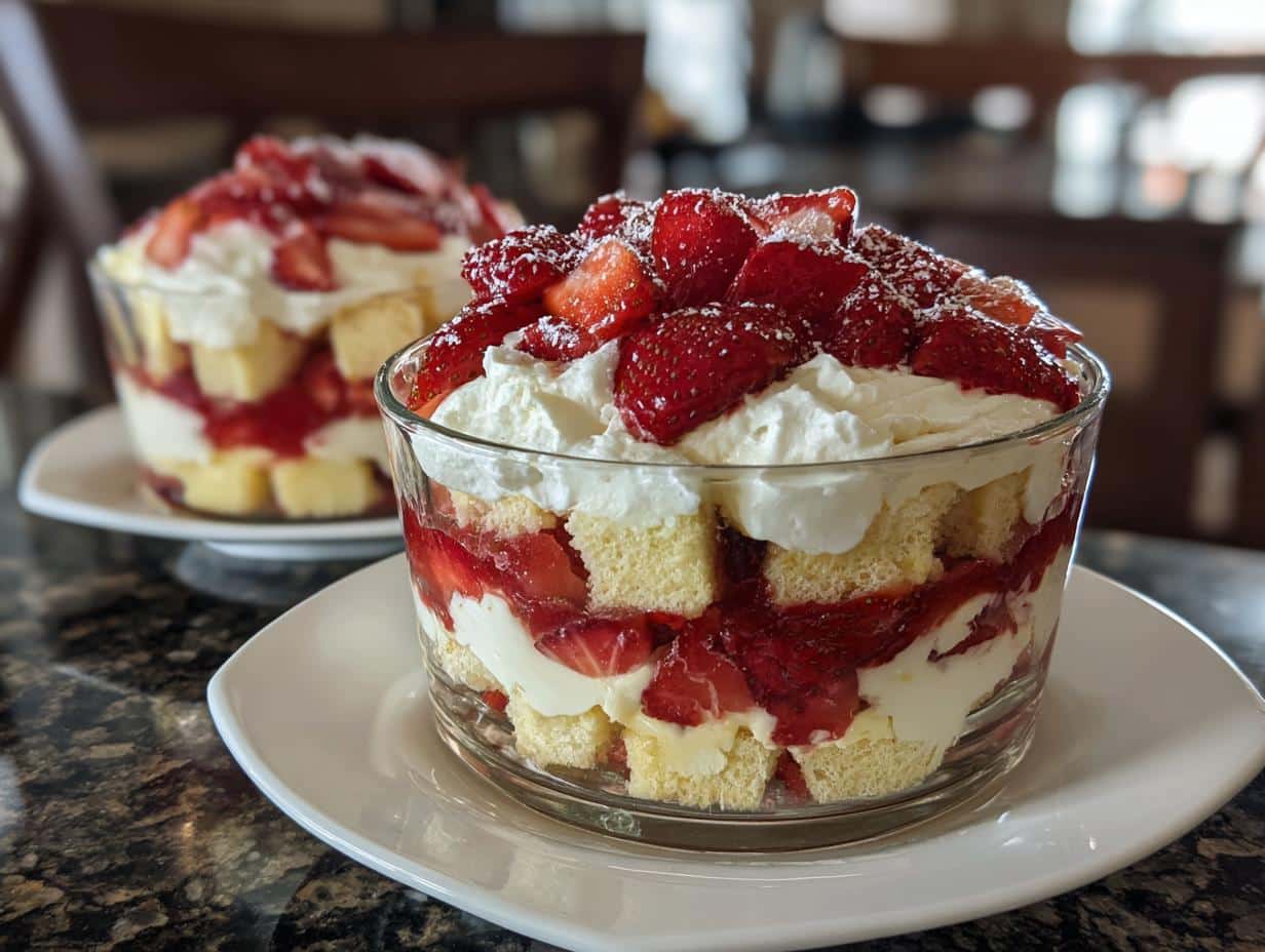 Strawberry shortcake trifle - detail 3