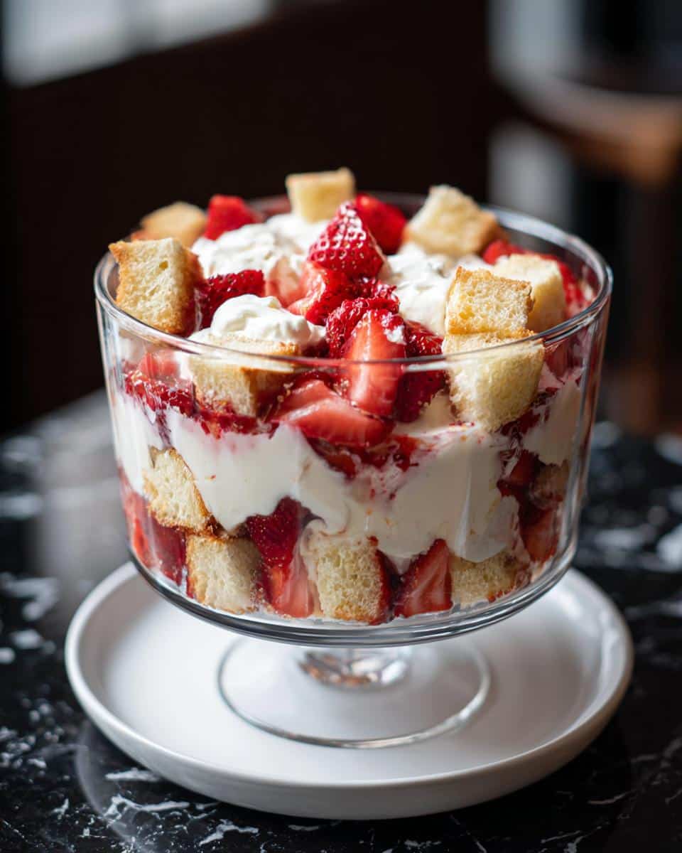 Strawberry shortcake trifle - detail 4