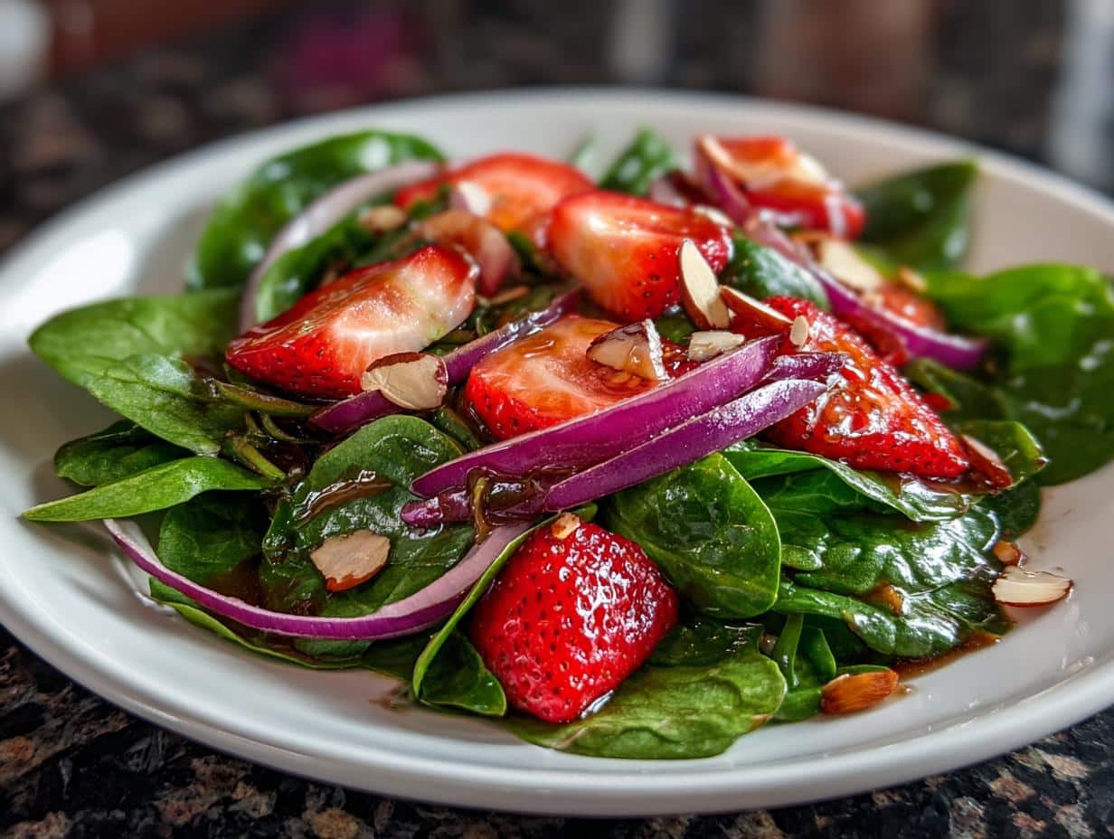 Irresistible Strawberry Spinach Salad with Balsamic Vinaigrette