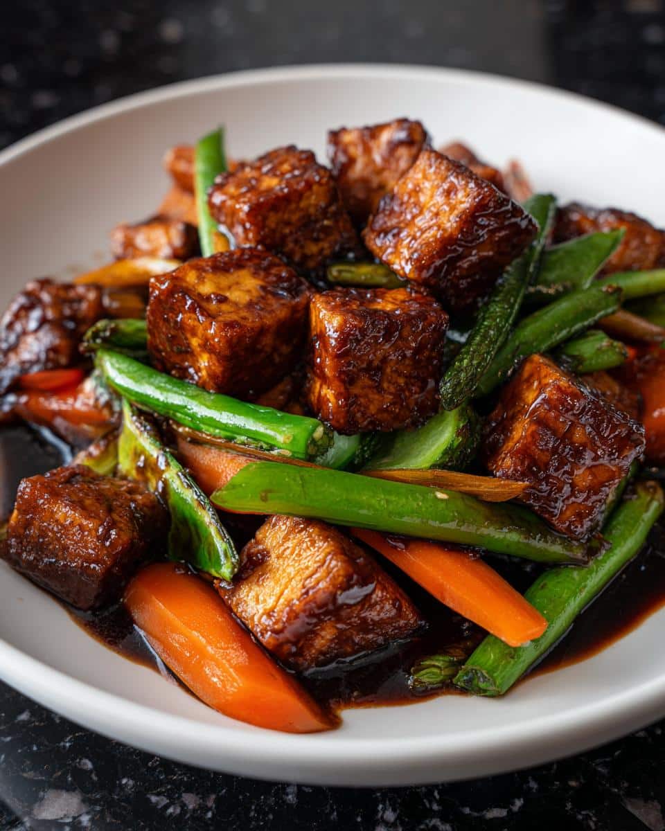 Teriyaki Tofu with Spring Veg - detail 1