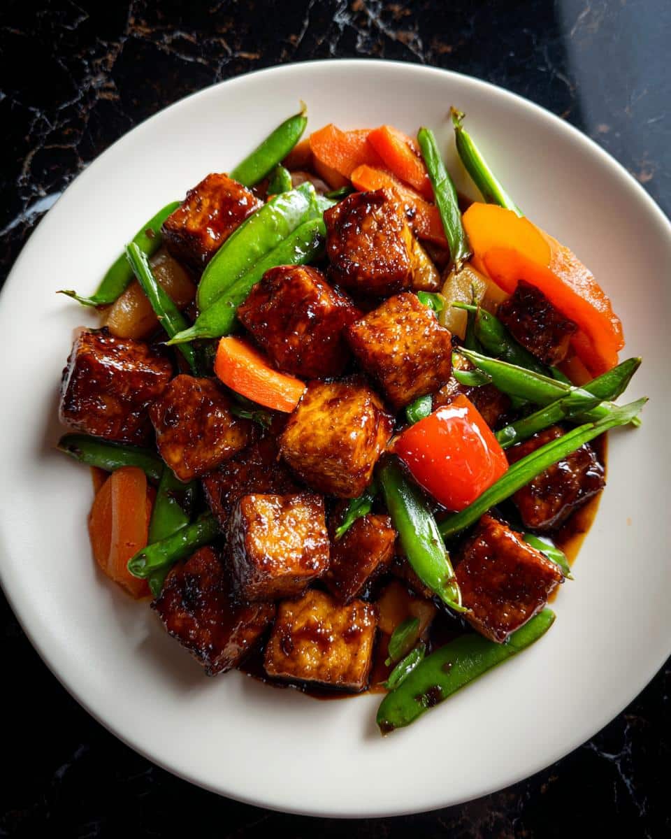 Teriyaki Tofu with Spring Veg - detail 2