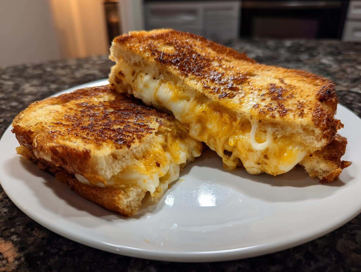 Three cheese grilled sandwich - detail 3