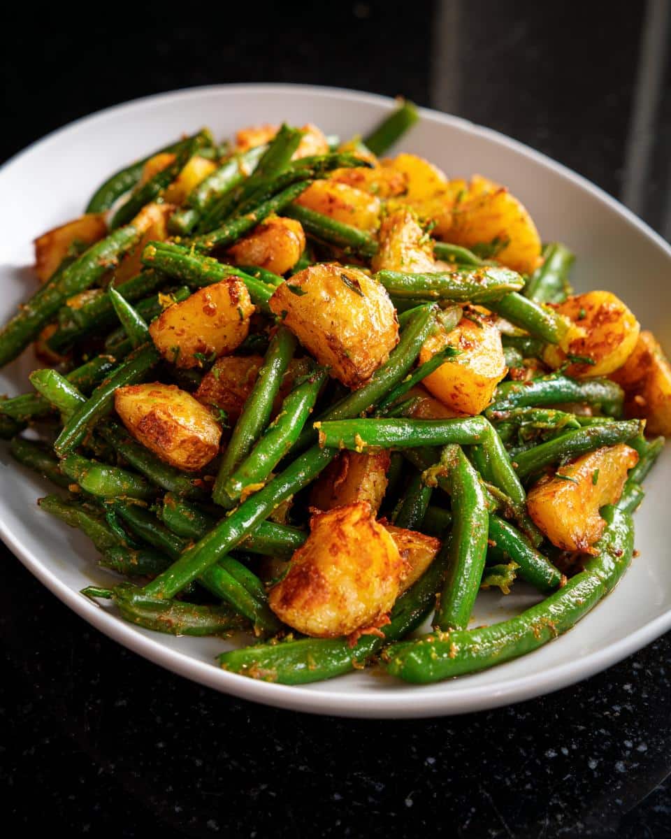 Warm Green Bean & Crispy Potato Salad - detail 2