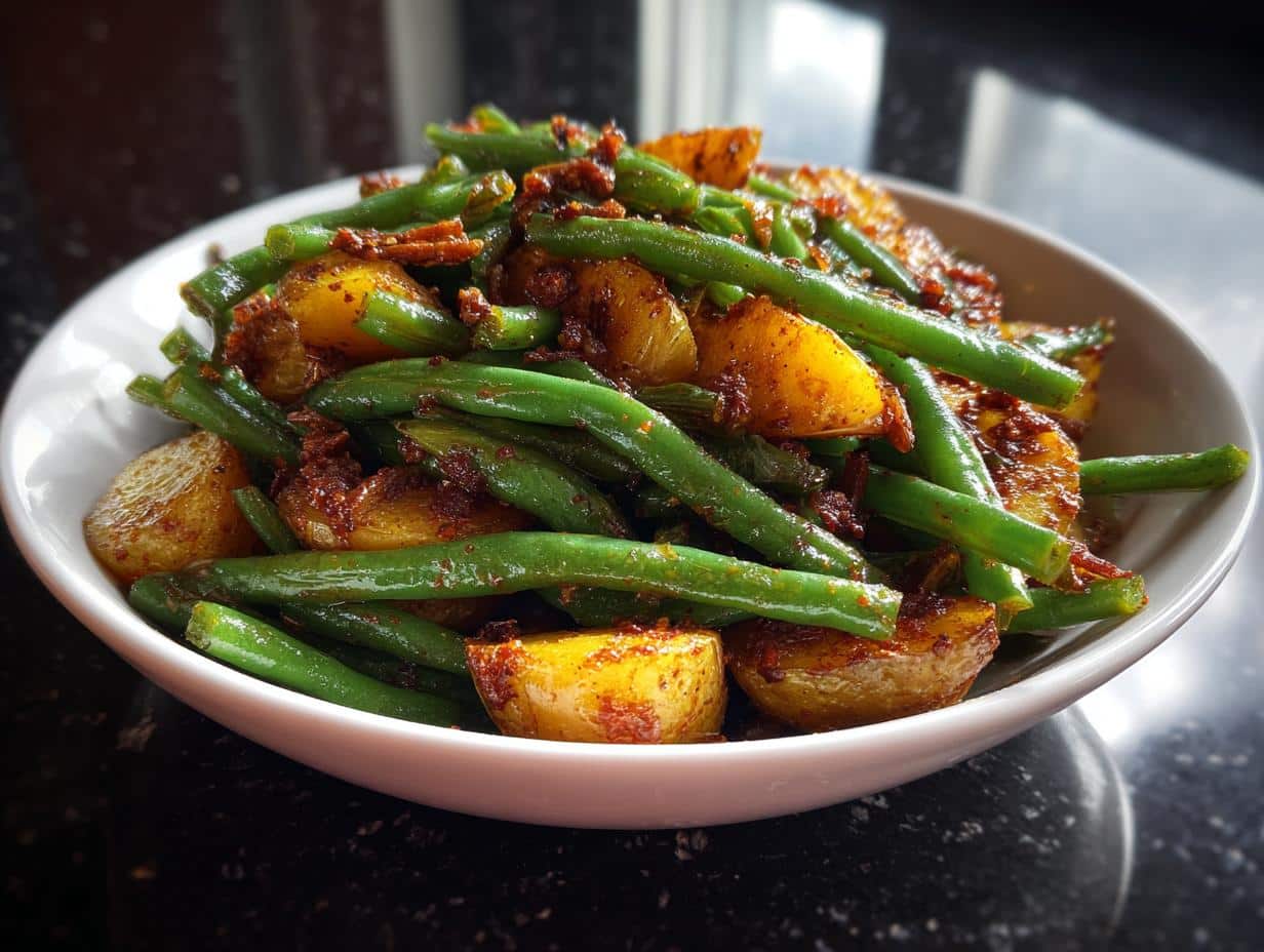 Irresistible Warm Green Bean & Crispy Potato Salad in 35 Minutes