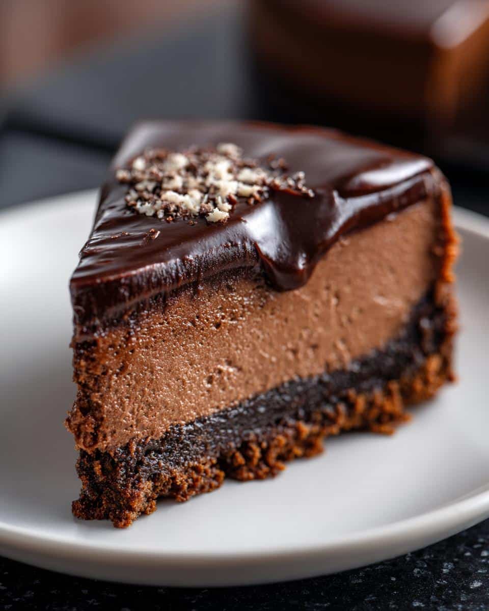 Chocolate cheesecake - detail 1