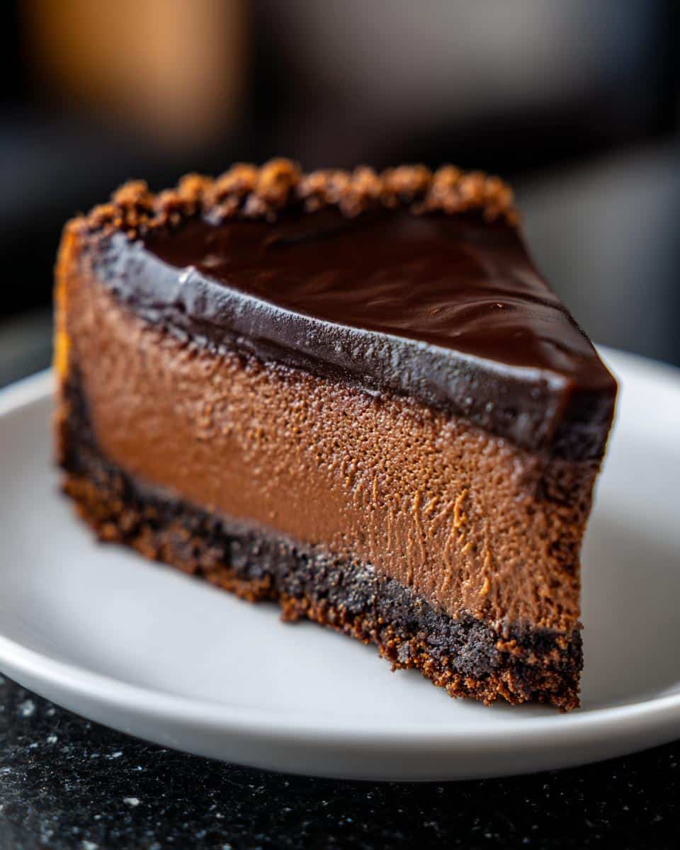 Chocolate cheesecake - detail 2