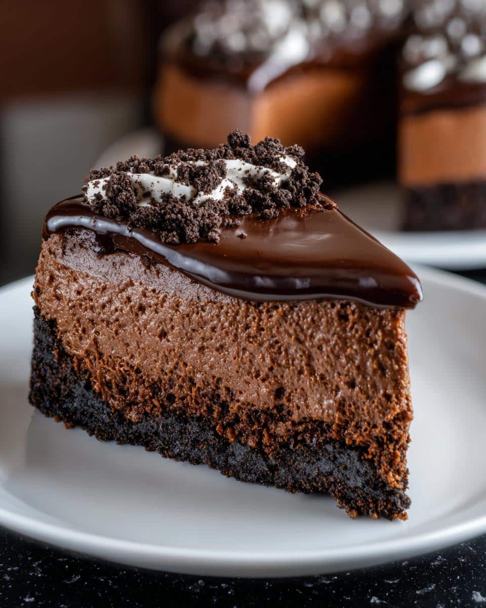 Chocolate cheesecake - detail 3