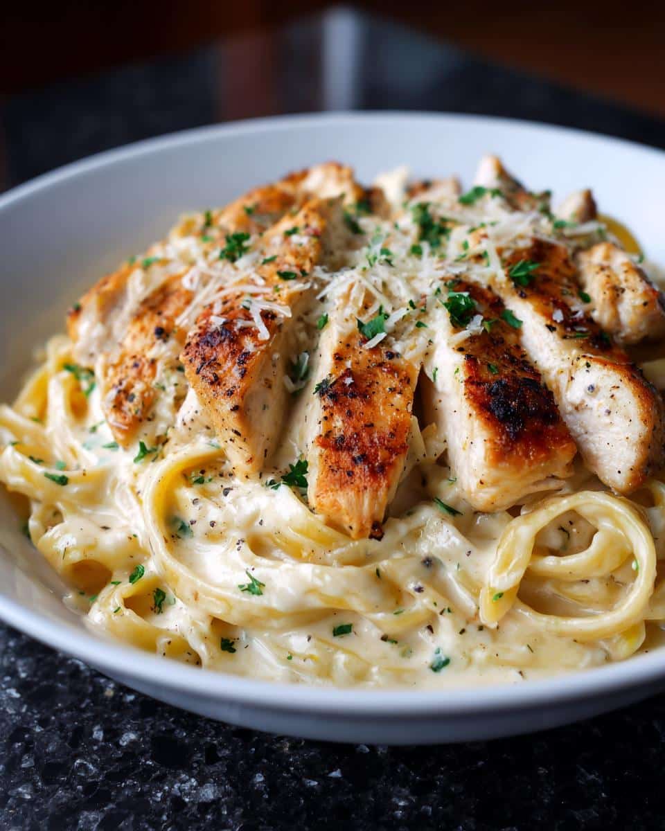 Garlic chicken Alfredo - detail 3