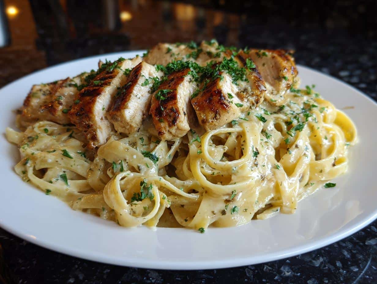 Garlic chicken Alfredo - detail 4