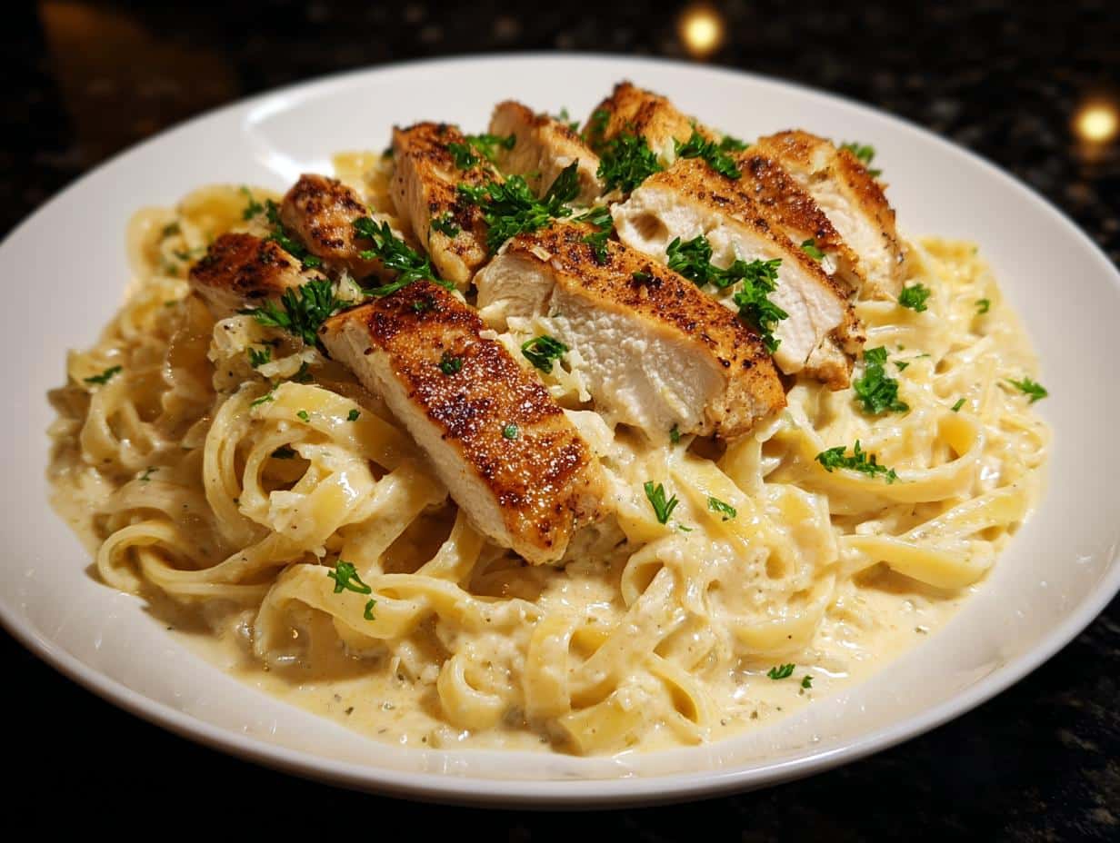 Creamy Garlic Chicken Alfredo Recipe in Just 30 Minutes