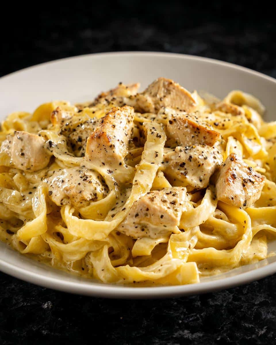 One pot chicken Alfredo - detail 2