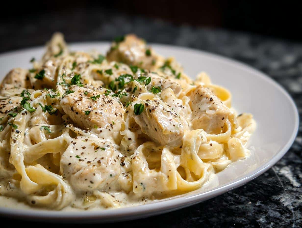 One pot chicken Alfredo - detail 3