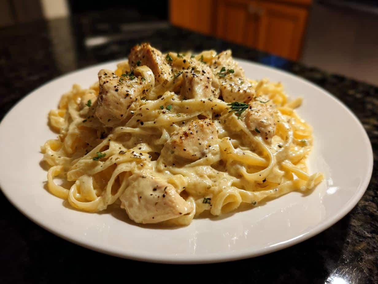 One pot chicken Alfredo - detail 4