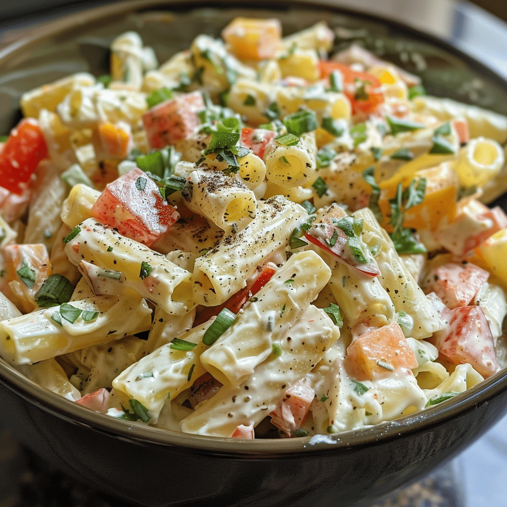 Ranch Pasta Salad: Easy Turkey Bacon and Cheese Recipe