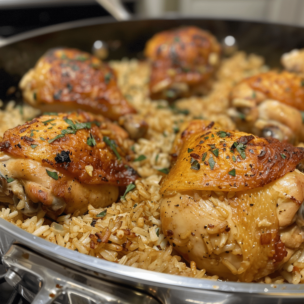 One Pot Chicken and Rice: Simple Comfort Meal Recipe